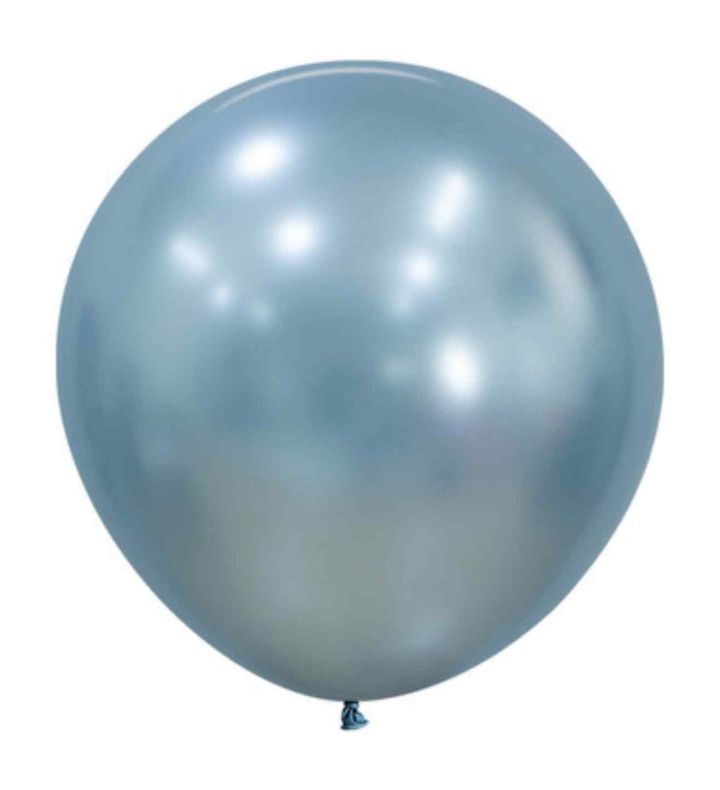 24" Sempertex Silk Artic Blue 839 Latex Balloons 3ct