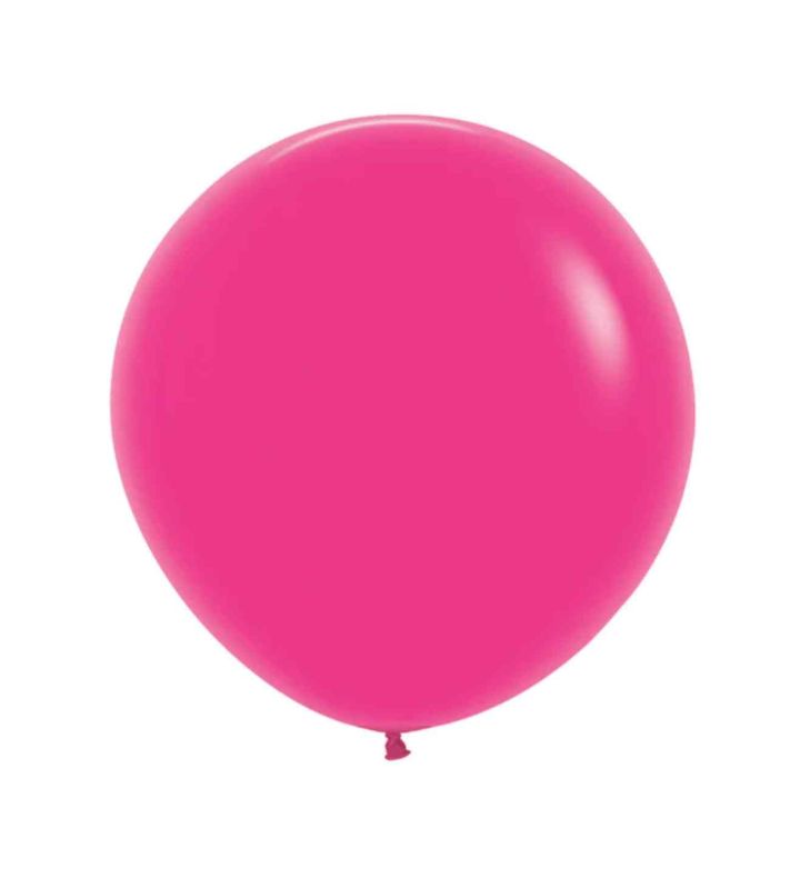 24" Sempertex Fuchsia 012 Latex Balloons 3ct