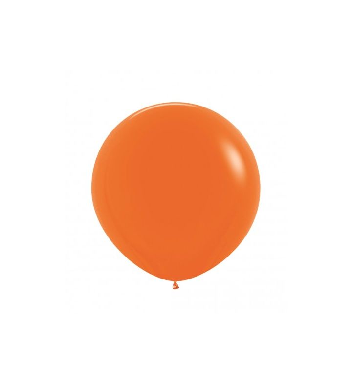 24" Sempertex Fashion Orange 061 Latex Balloons 3ct