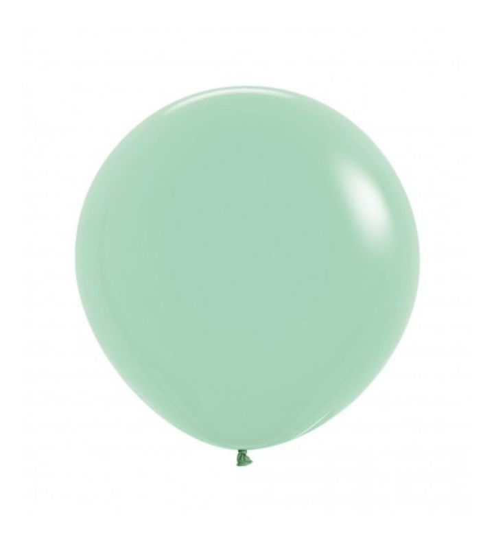 24" Sempertex Pastel Dusk Green Tea 126 Latex Balloons 3ct