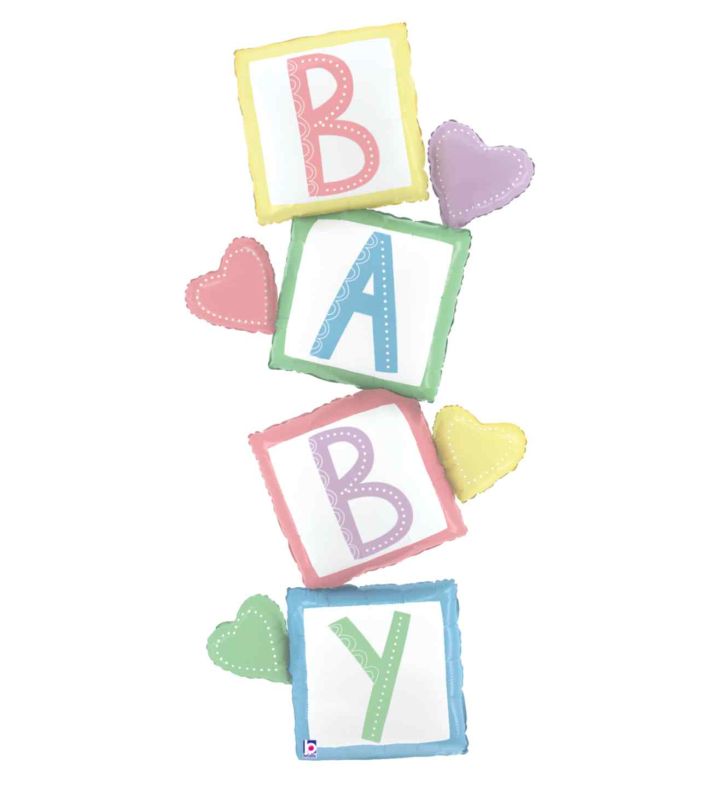 Betallic Special Delivery Baby Blocks Foil