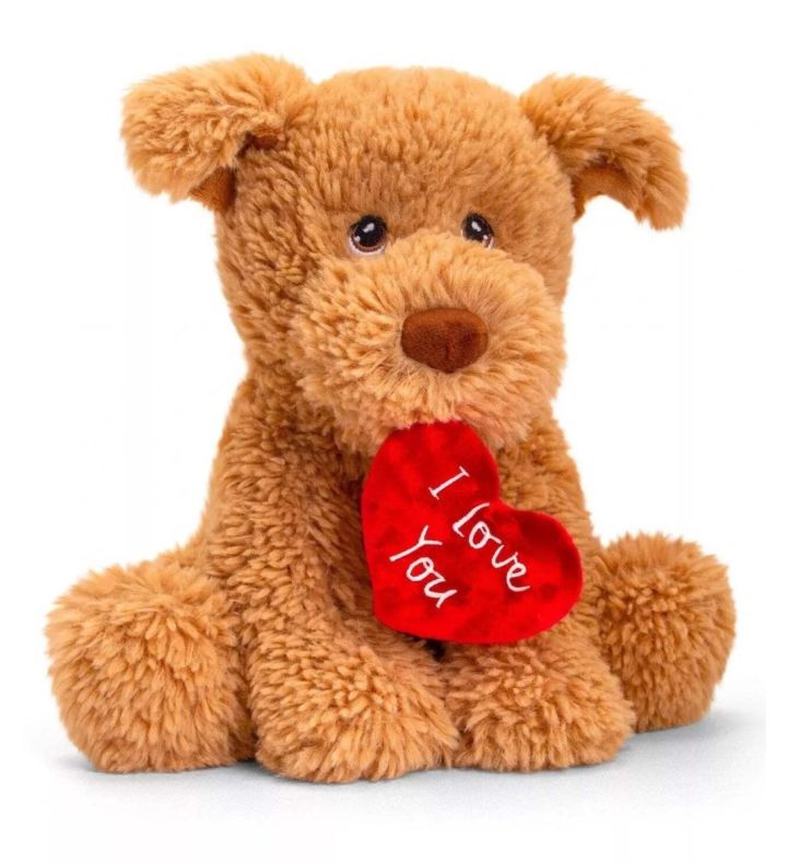25cm Keeleco Puppy W/Heart