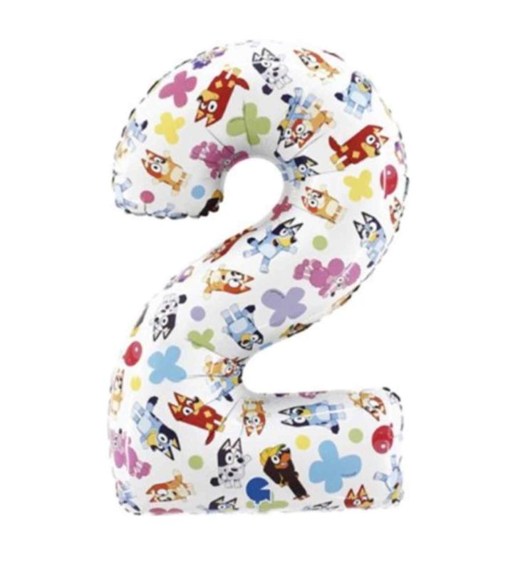 26" Bluey Number 2 Foil Balloon