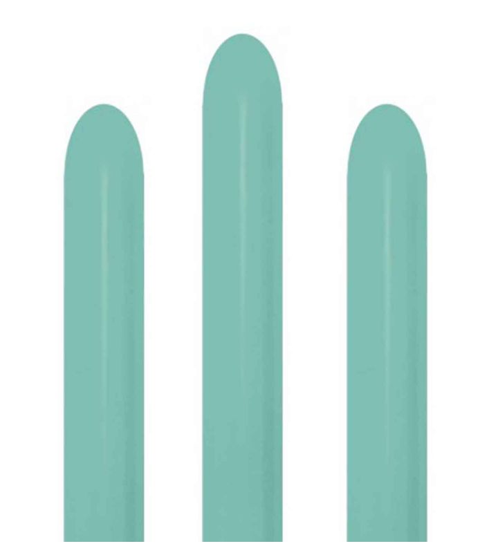 260s Sempertex Aquamarine 037 Modelling Latex Balloons 50ct