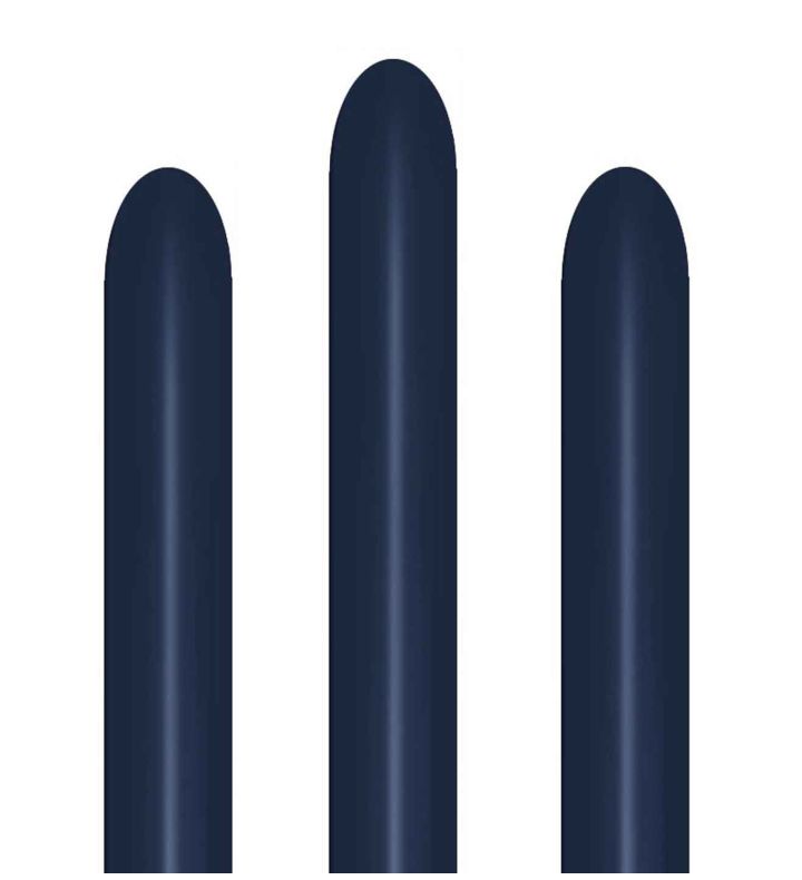 260s Sempertex Fashion Navy Blue 044 Modelling Latex Balloons 50ct