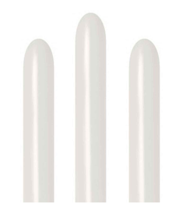 260S Sempertex Pastel Dusk Cream 107 Modelling Latex Balloons 50ct