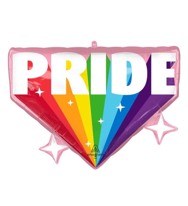 26" Burst With Pride Supershape Foil Balloon