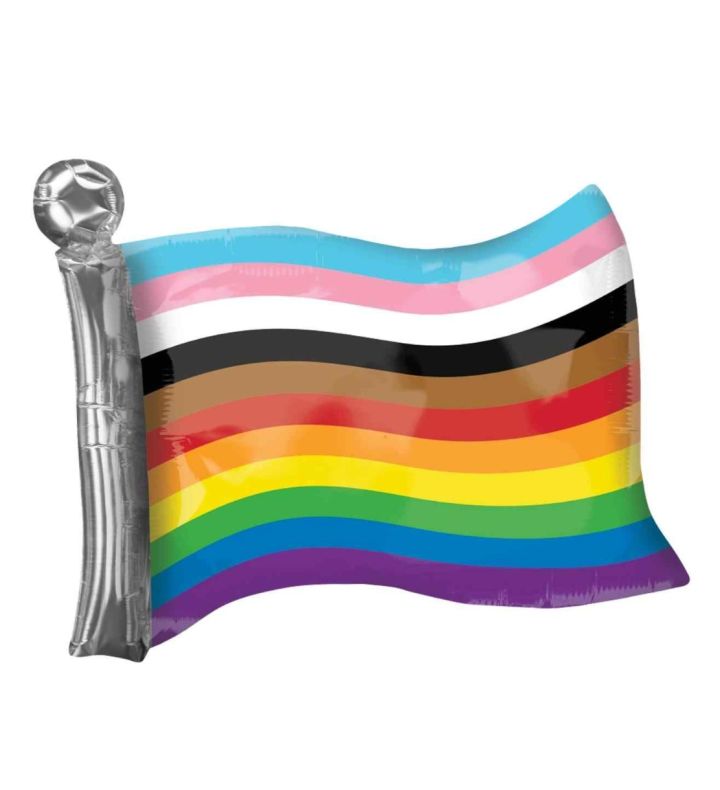 27" Rainbow Pride Flag Supershape Foil Balloon