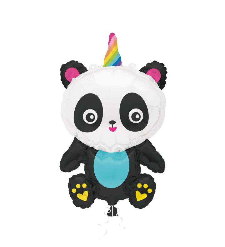 29" Unique Party Giant Pandacorn Foil Balloon