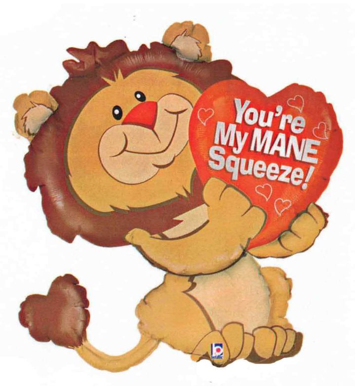 29" You're My Mane Squeeze Lion Foil Balloon