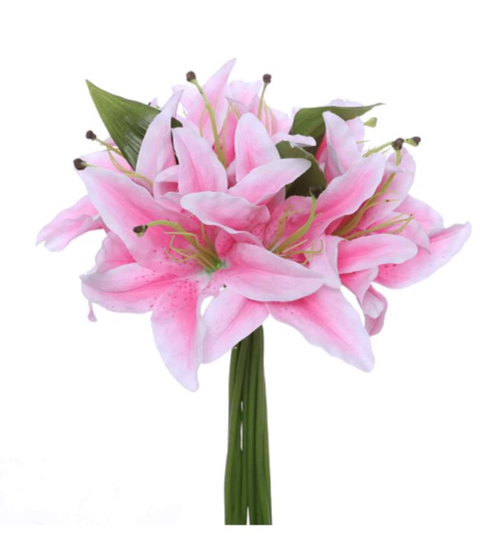 30cm Lily Bundle Light Pink