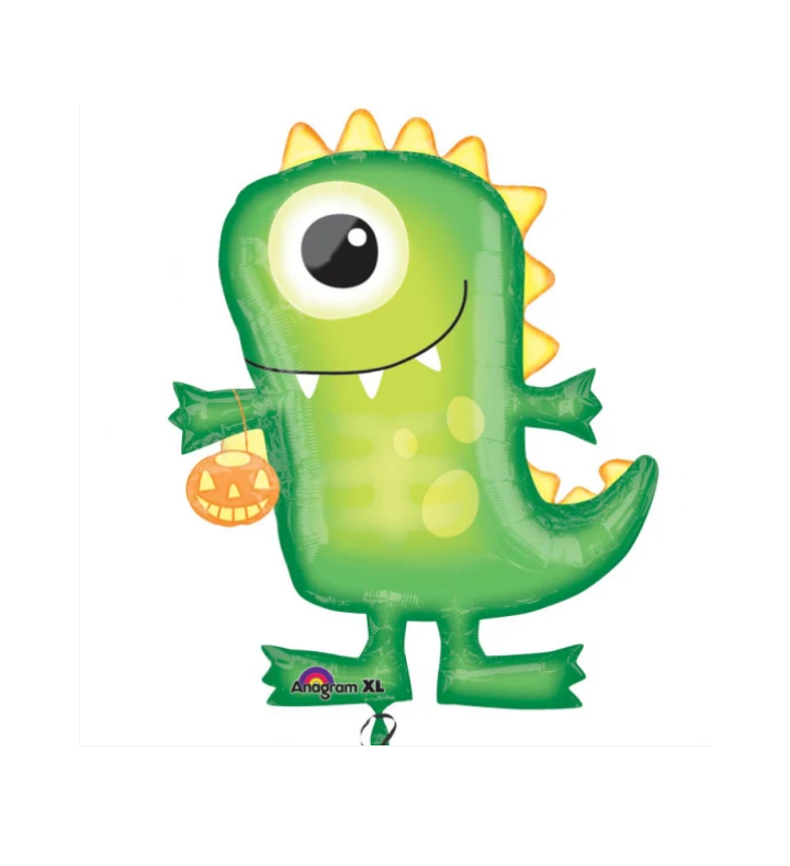 30" Green Monster SuperShape Foil Balloon