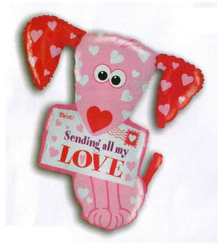 31" Puppy Love Foil Balloon