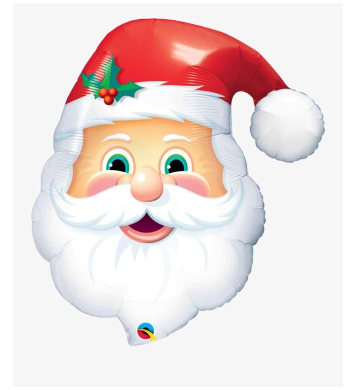 32" Santa Head Christmas Qualatex Foil Balloon