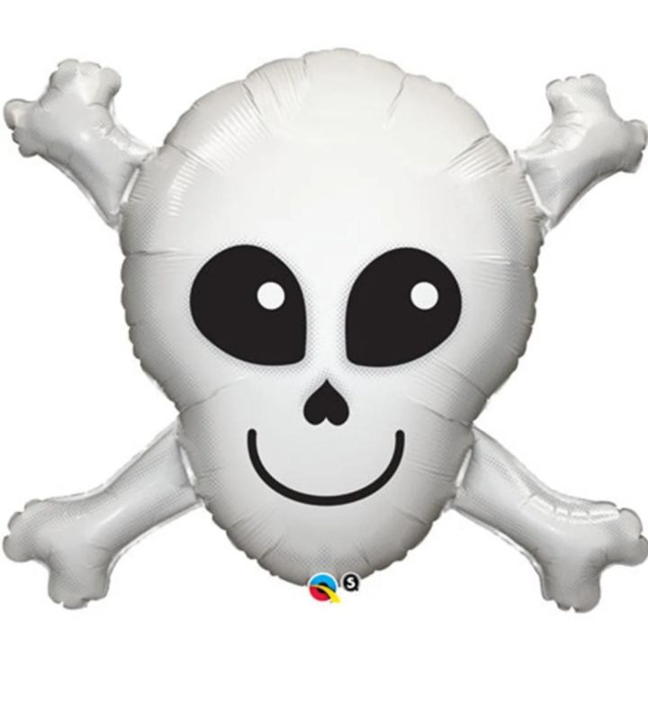 32" Skull and Crossbones Foil Balloon
