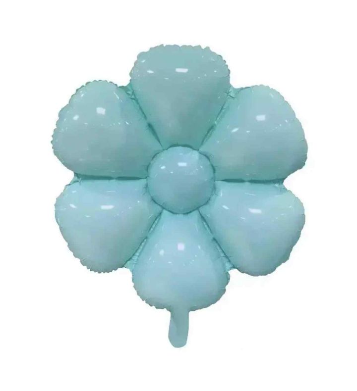 33cm Daisy Flower Blue Foil Balloon