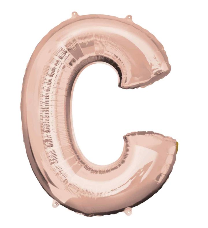 34" Anagram Rose Gold Letter C