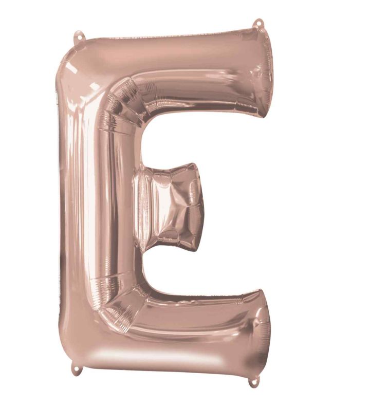 34" Anagram Rose Gold Letter E