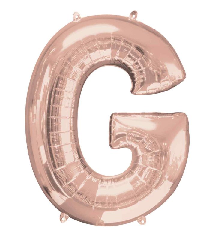34" Anagram Rose Gold Letter G