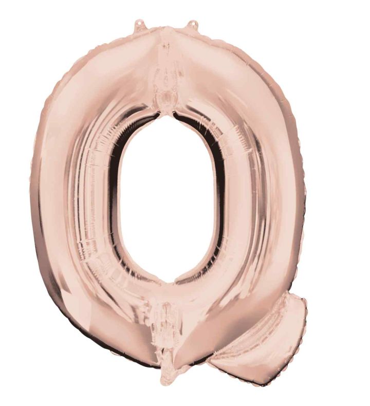 34" Anagram Rose Gold Letter Q