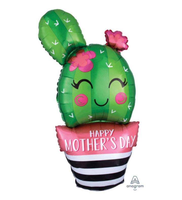 35" Anagram Happy Mother's Day Cactus Foil Balloon
