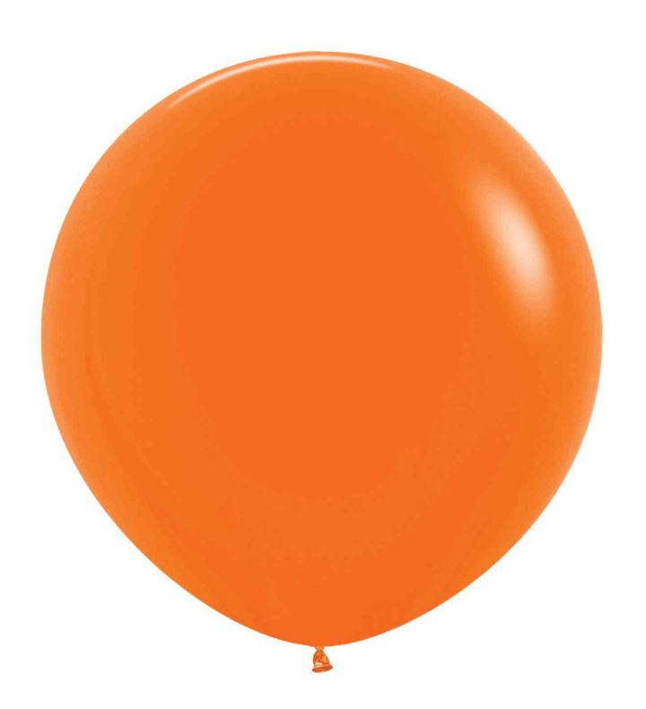 36" Sempertex Orange 061 Latex Balloons 2ct