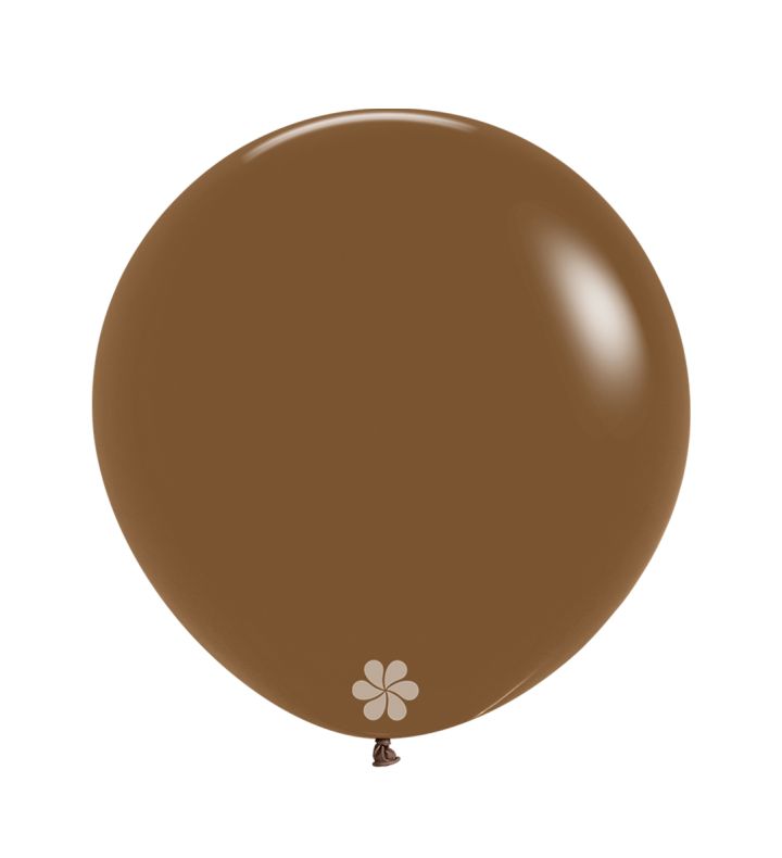 24" Sempertex Fashion Mocha 070 Latex Balloons 3ct