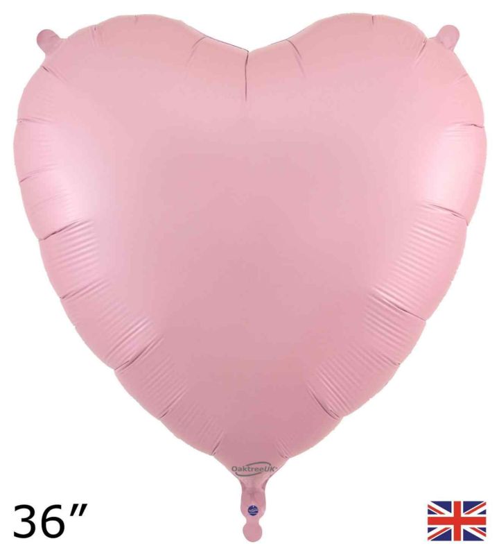 36" Oaktree Heart Pink Foil Balloon