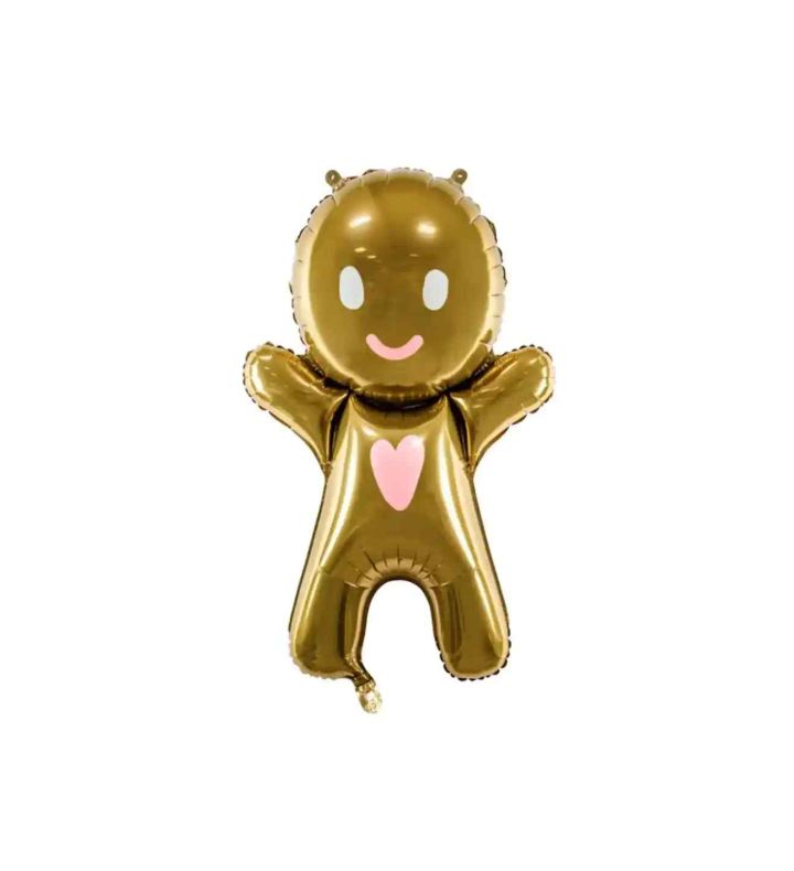 38" Party Deco Gingerbread Man Foil Shape