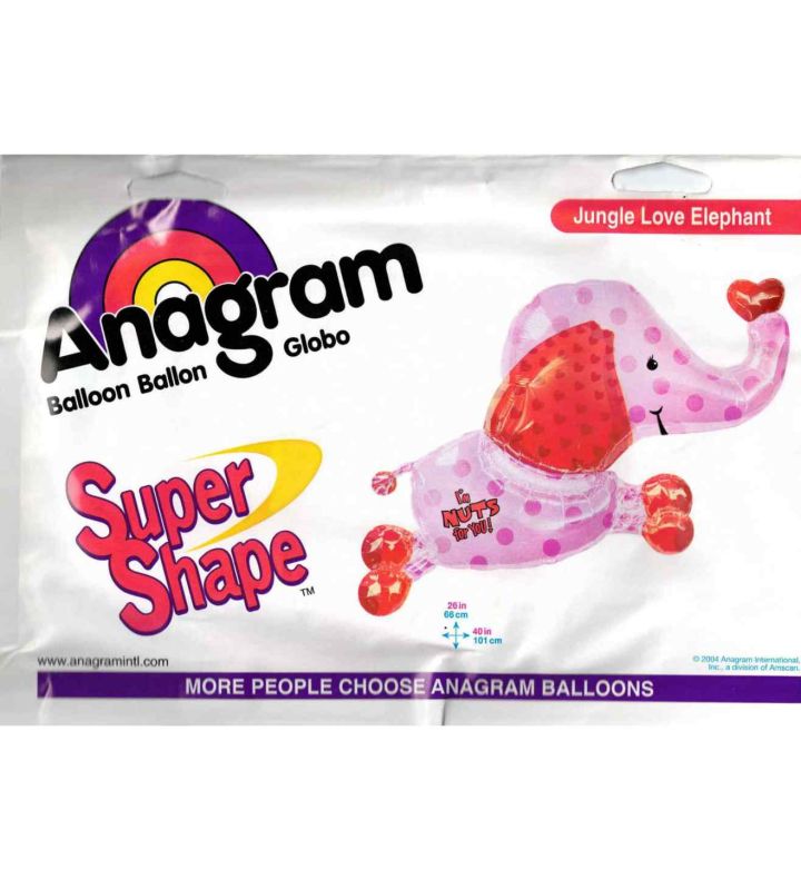40" I'm Nuts For You Jungle Love Elephant  Anagram