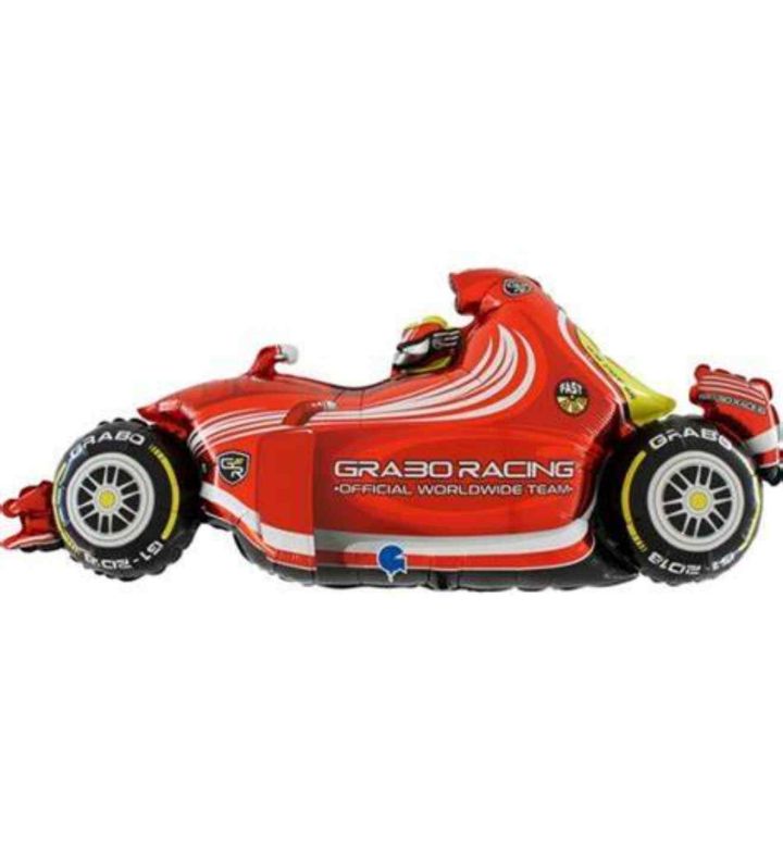 42" Grabo Speedy Car Red Foil Balloon