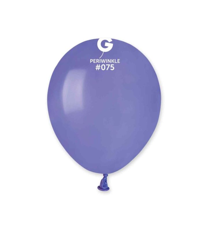 5" Gemar Periwinkle 075 Latex Balloons 50ct