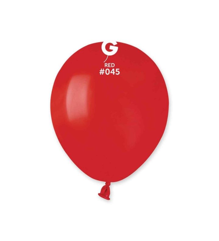 5" Gemar Red 045 Latex Balloons 50ct