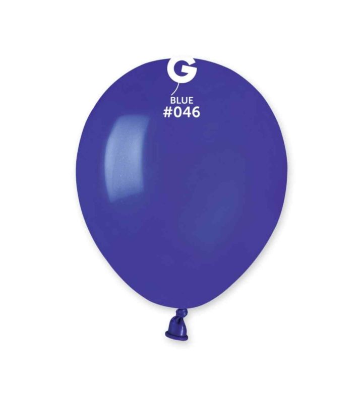 5" Gemar Blue 046 Latex Balloons 50ct