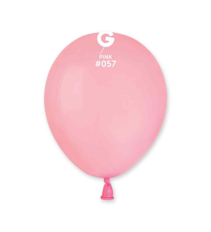 5" Gemar Pink 057 Latex Balloons 50ct