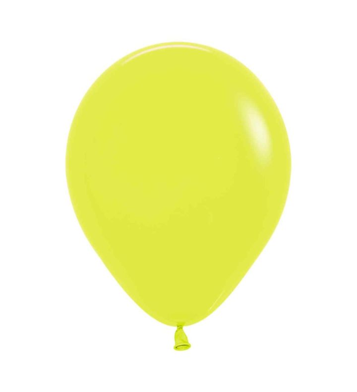 5" Sempertex Neon Yellow 220 Latex Balloons 50ct