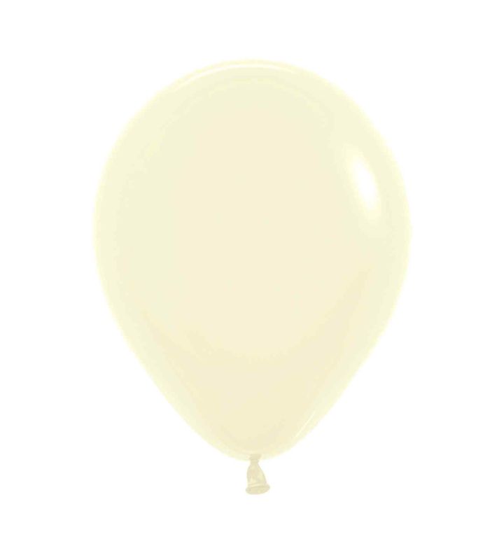 5" Sempertex Pastel Matte Yellow 620 Latex Balloons 50ct