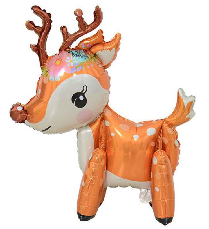 50x60cm Bamboo Party Gold Reindeer