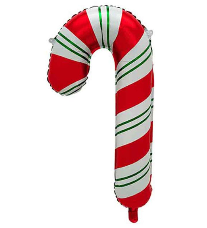 50x92cm Bamboo Party Red/White/Green Candy Cane