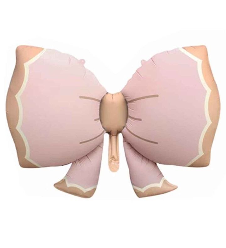 80x60cm Bamboo Party Bow Pastel Pink