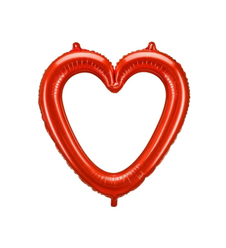 86x83.5 cm Heart-shaped Red Foil Balloon