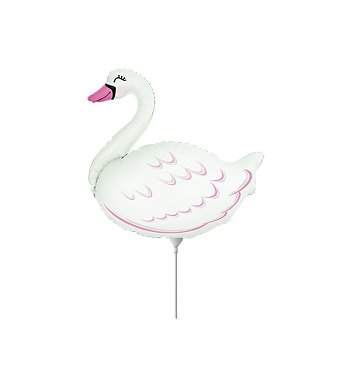 Mini Swan Flexmetal Foil Balloon