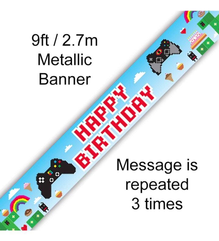 9ft Oaktree 'Happy Birthday' Blox Game Holo Banner