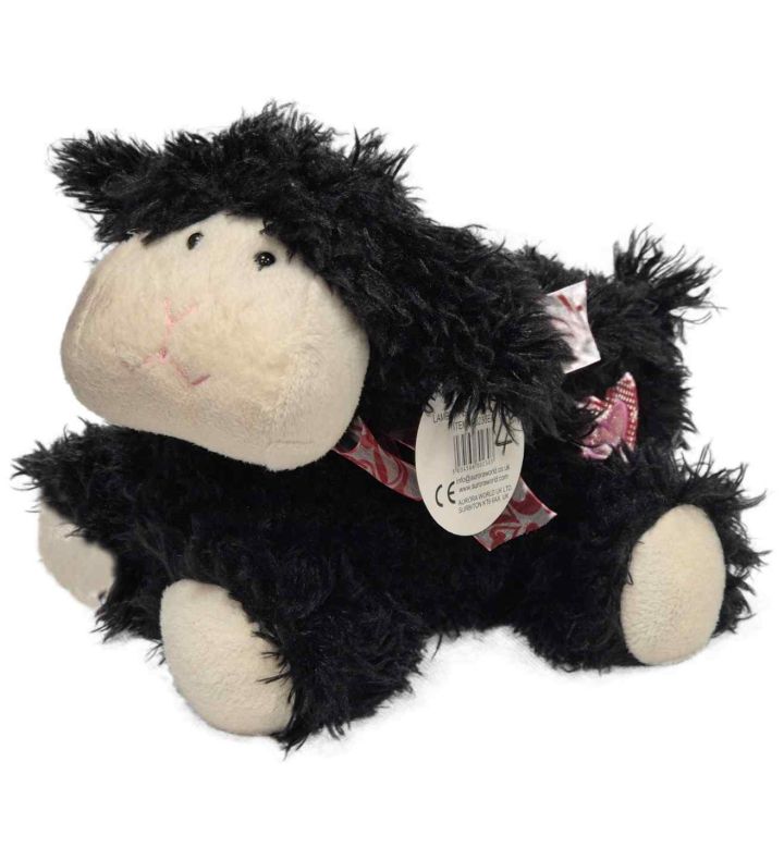 9" Lambert Soft Toy with Heart - Black