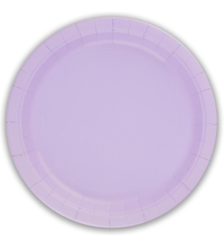 9" Paper Plates Lavender Oaktree 8ct