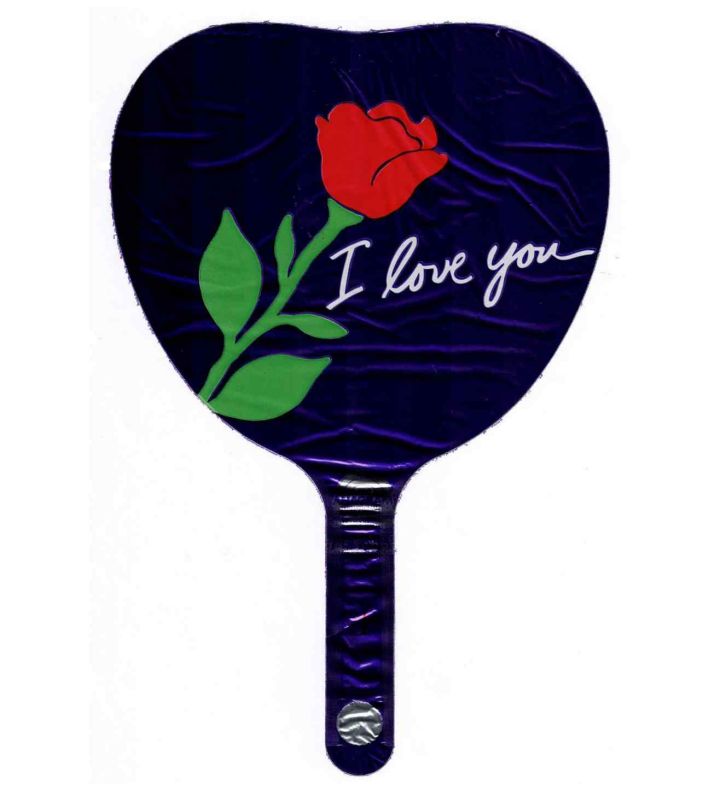 9" Rose I Love You Heart Anagram Foil Balloon