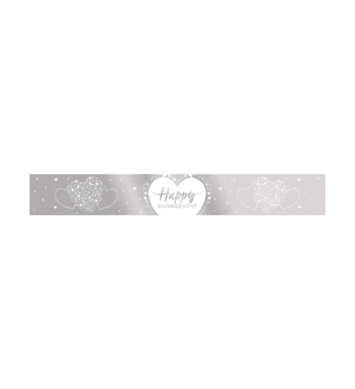 9ft Happy Engagement Foil Banner