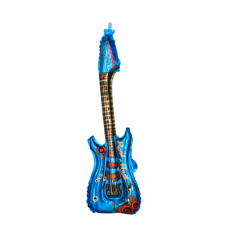 Air Guitar Blue Foil Balloon
