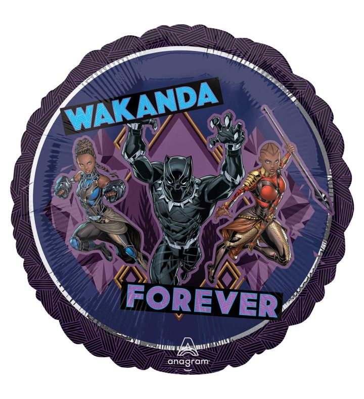 17" Black Panther Foil Balloon