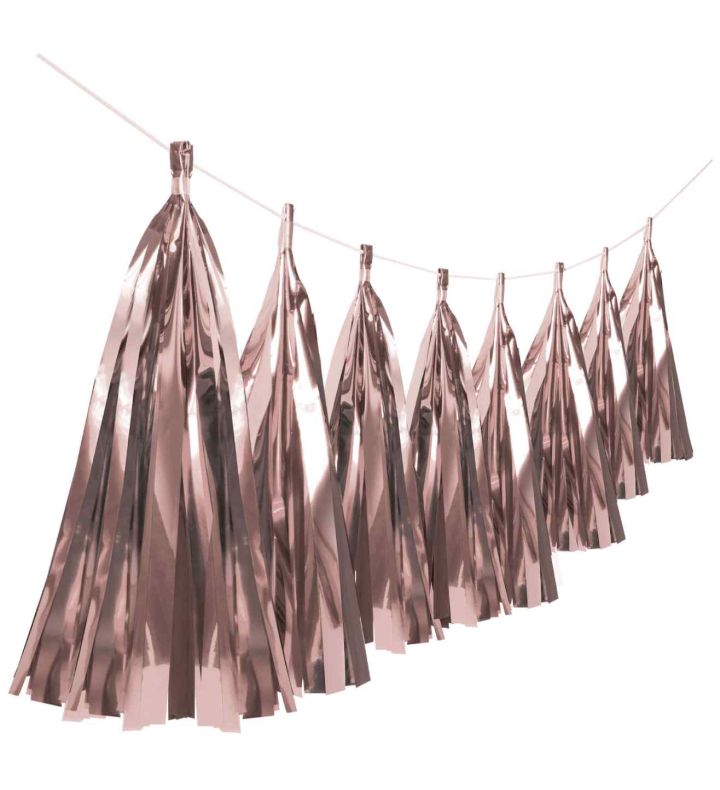 6m Rose Gold Tassel Garland